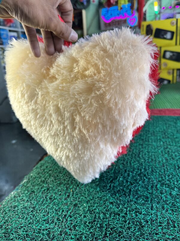 😍Double Colour Heart (Dil) Red + Cream Colour, soft and spongy❤️