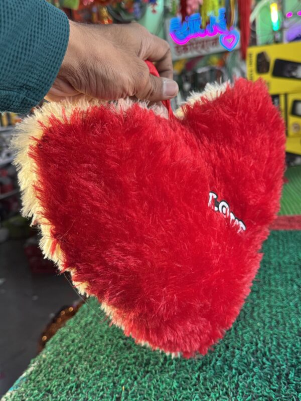 😍Double Colour Heart (Dil) Red + Cream Colour, soft and spongy❤️