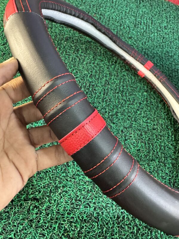 Leather Steering cover “M size” heavy leather premium Quality stitching