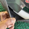 Leather Steering cover  “M size” heavy leather premium Quality stitching (Black)