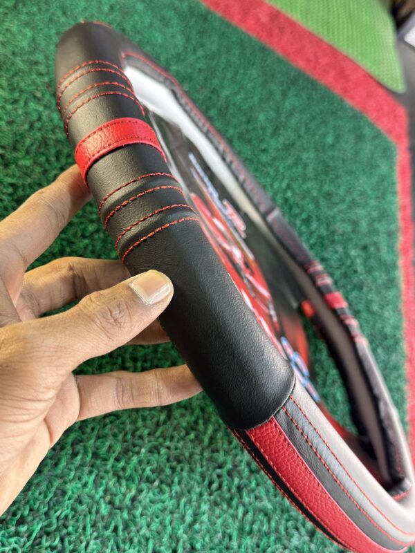 Leather Steering cover “M size” heavy leather premium Quality stitching