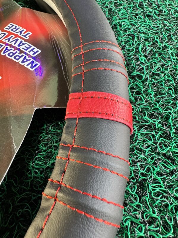Leather Steering cover “M size” heavy leather premium Quality stitching