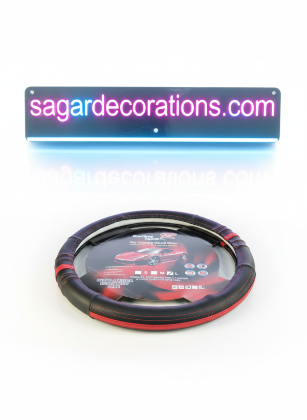 Leather Steering cover “M size” heavy leather premium Quality stitching