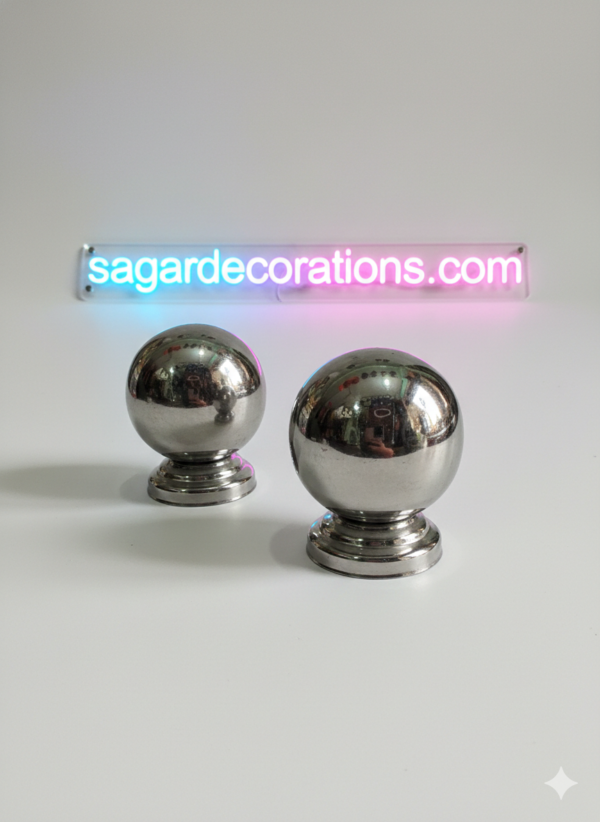 2” inch Steel Balls with 🔩 thread inside, for wheel caps and multiple uses for show (2 pis) / 2” इंची स्टील बॉल (अंदर से थ्रेड), व्हील कैप और अन्य बोहोत से शो करवाने के लिए. (2 पीस आयेगा)