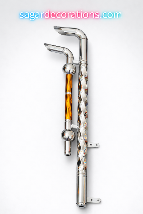 New Double silencer steel with copper finish for Bolero and pickups. Heavy welding and proper finish.