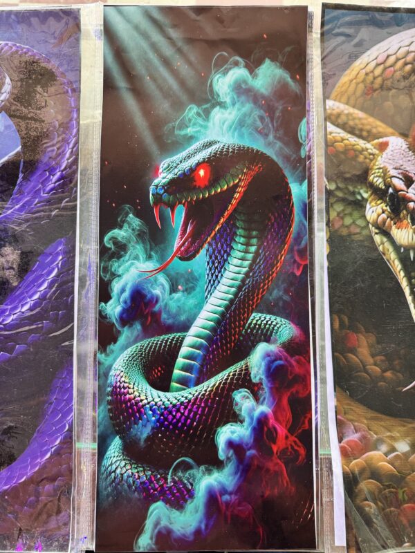Vinyl Sticker (The Snake🐍) 100% waterproof and self adhesive, (2 pis) for 2 sides (size - 18” inch X 7” inch)