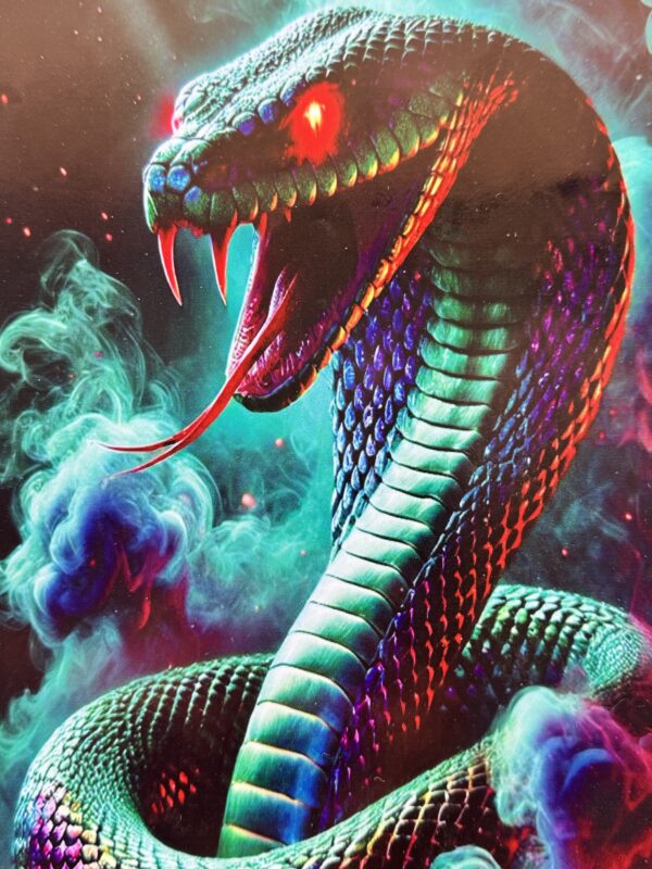 Vinyl Sticker (The Snake🐍) 100% waterproof and self adhesive, (2 pis) for 2 sides (size - 18” inch X 7” inch)