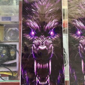 img_2031 Vinyl sticker (The Wolf🐺) 100% waterproof and self adhesive (2 pis) for 2 side (size - 18” inch X 7” inch)
