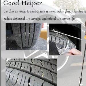 Truck Tyre Stone Remover Tool | Manual Steel Hook | Length 43 cm | Rod Diameter 8 mm | Weight 210 g