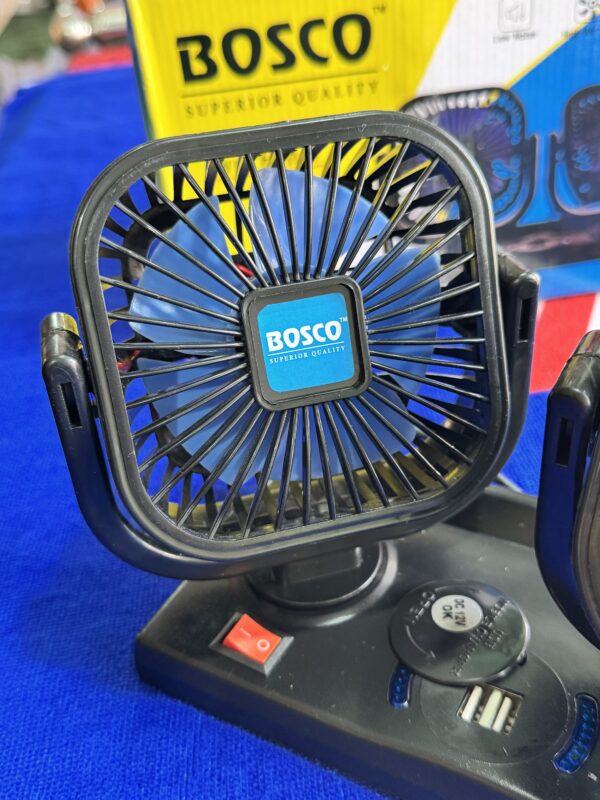img_2217 Bosco 4” Double Head Fan With 2 USB charging Points, High Air Flow Technology with Copper Motor (Mobile Charging + Fan ) 🔋+💨