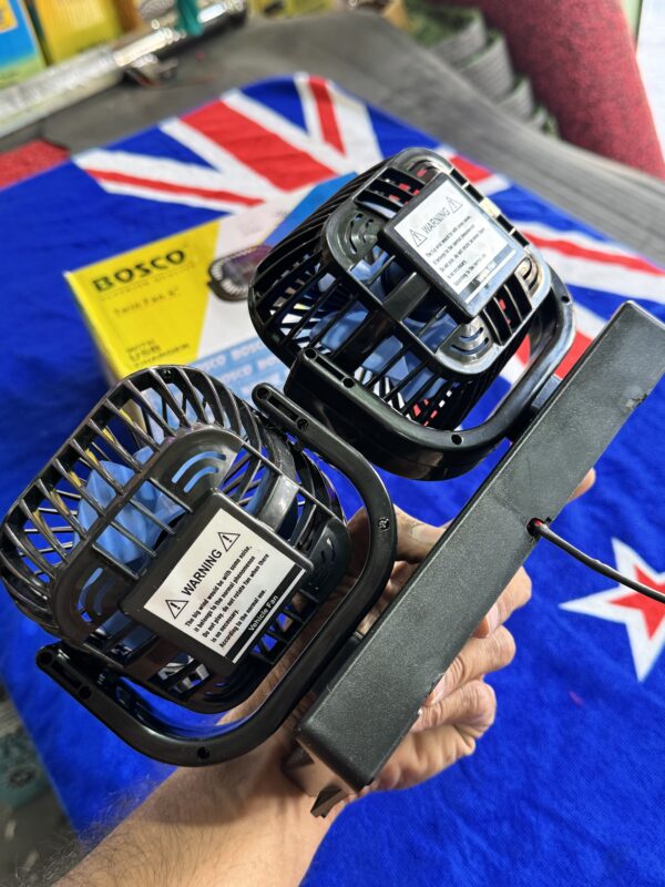 img_2220 Bosco 4” Double Head Fan With 2 USB charging Points, High Air Flow Technology with Copper Motor (Mobile Charging + Fan ) 🔋+💨