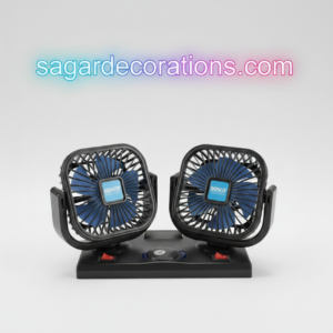 img_2222 Bosco 4” Double Head Fan With 2 USB charging Points, High Air Flow Technology with Copper Motor (Mobile Charging + Fan ) 🔋+💨