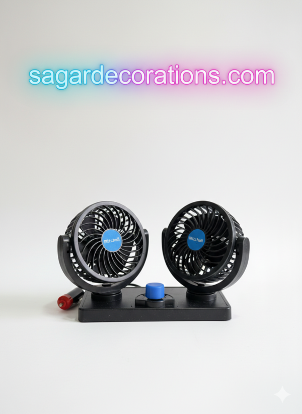 Mitchel Double Head Fan, Heavy Quality, 3 Air Speed Controller