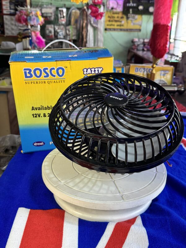 9” Bosco Zazzy Cool 9” Fan (24 volt)(जिस गाड़ी में 2 बैटरी हो उसी के लिये) full heavy and unbreakable Fan with copper motor