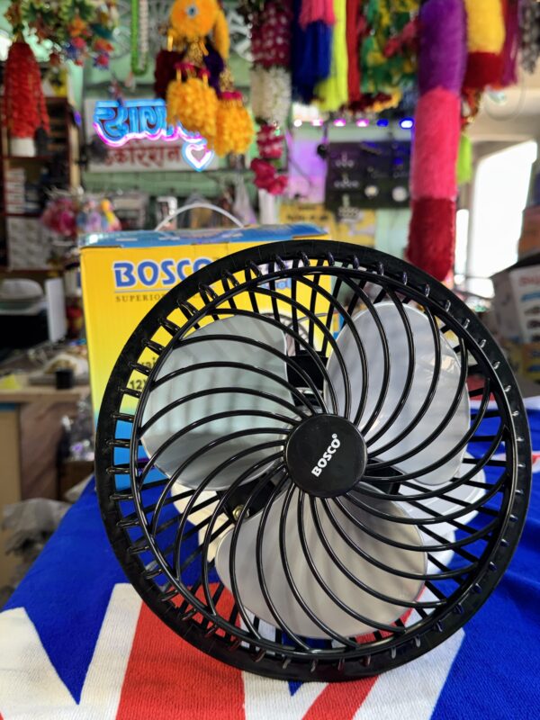 9” Bosco Zazzy Cool 9” Fan (24 volt)(जिस गाड़ी में 2 बैटरी हो उसी के लिये) full heavy and unbreakable Fan with copper motor