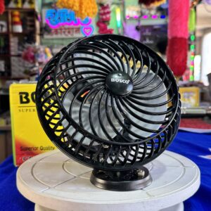 img_2265-2 Bosco Fan 6” {24 volt} (2 बैटरी से चलता है-24 वोल्ट) Unbreakable fiber body, copper motor, and very low noise technology.