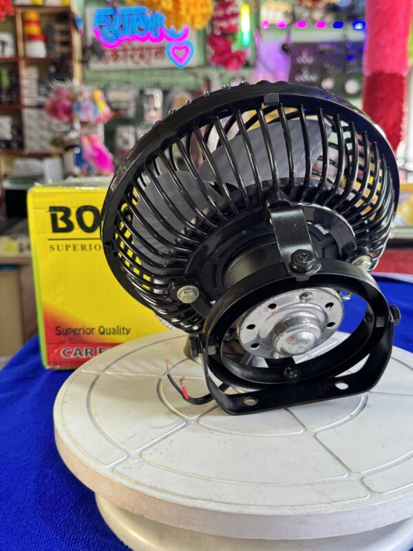 Bosco Fan 6” {12 volt} Unbreakable fiber body, copper motor, and very low noise technology.