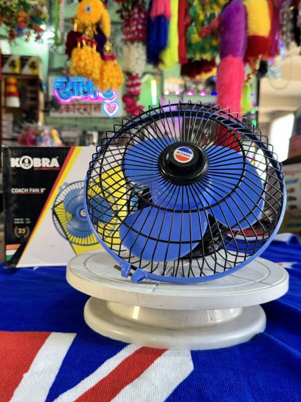 img_2270 Kobra Coach Fan 8” inch {12 volt} 3 blade fan Best Air Flow Technology ( copper Motor)