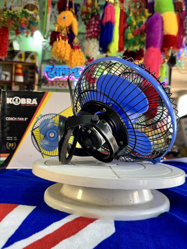 img_2271 Kobra Coach Fan 8” inch {12 volt} 3 blade fan Best Air Flow Technology ( copper Motor)