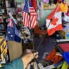 Bonnet Flag America 🇺🇸, Canada 🇨🇦, UK 🇬🇧 / Best Quality Flags (2 pis) (2 flags) फ्लैग बोनेट एंटीने अमेरिका 🇺🇸, कनाडा🇨🇦, यूके🇬🇧 / (कोई भी 2 पीस आयेगा)(2 फ्लैग आयेगा)