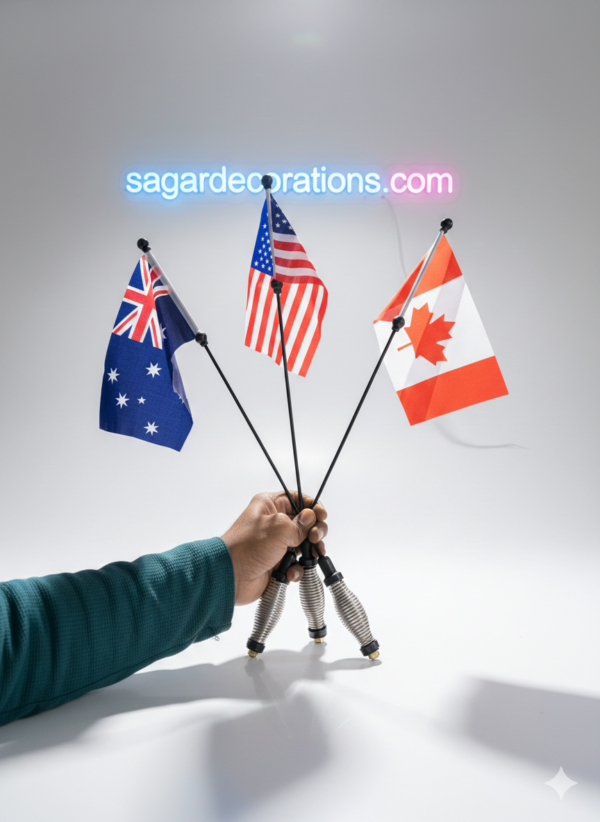 Bonnet Flag America 🇺🇸, Canada 🇨🇦, UK 🇬🇧 / Best Quality Flags (2 pis) (2 flags) फ्लैग बोनेट एंटीने अमेरिका 🇺🇸, कनाडा🇨🇦, यूके🇬🇧 / (कोई भी 2 पीस आयेगा)(2 फ्लैग आयेगा)
