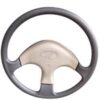 “L” Size Button Steering Cover, with soft buttons grip and rubbery material. For Cruiser toofan / Ashok Leylalnd Dost / Dost+ / Bada Dost / Super Carry/ Old Bolero big Steering / (SIZE - 15” inch)