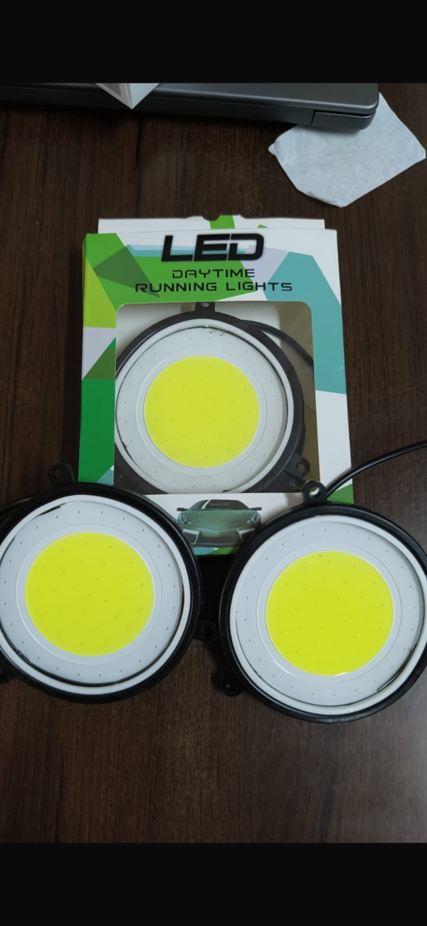 Day Time Running Light / Tawa Light / Blue DRL Light, Fog Light / White LED Focus with Blue DRL light {12 volt} (2 - Pis)