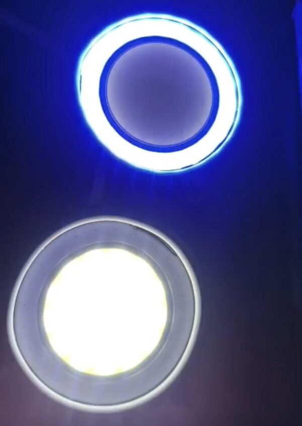 Day Time Running Light / Tawa Light / Blue DRL Light, Fog Light / White LED Focus with Blue DRL light {12 volt} (2 - Pis)