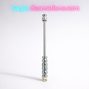 b50649e9-4abc-4622-a440-7621122a953f Silver Rod for Bonnet Show Rod / silver colour rod / Chandi Color (size - 30 CM) / Bonnet Rod / Bonat Rod