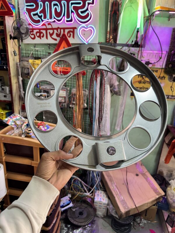 Basuri Wheel Cap 10 hole/ 10 nut wheel cap / heavy wheel cap ( 2 pis ) {Silver Colour}