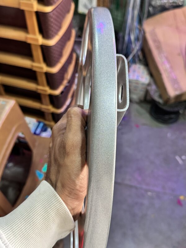 Basuri Wheel Cap 10 hole/ 10 nut wheel cap / heavy wheel cap ( 2 pis ) {Silver Colour}