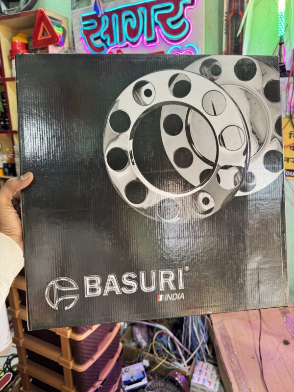 Basuri Wheel Cap 10 hole/ 10 nut wheel cap / heavy wheel cap ( 2 pis ) {Neon Green Colour}