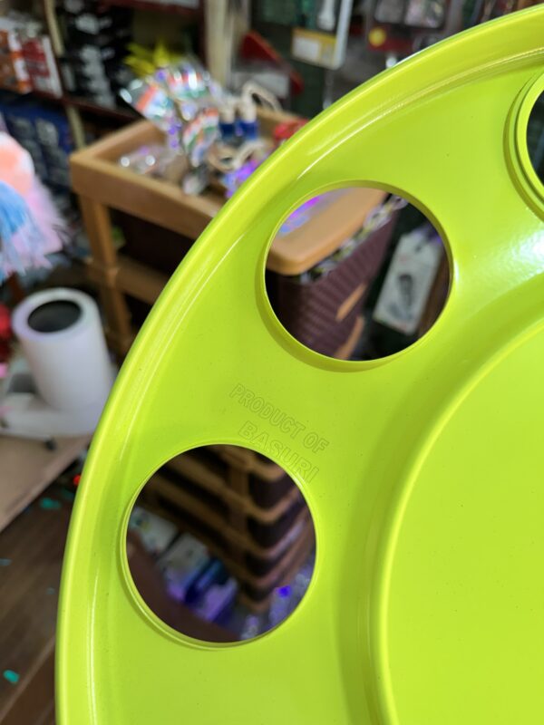 img_2591 Basuri Wheel Cap 10 hole/ 10 nut wheel cap / heavy wheel cap ( 2 pis ) {Neon Green Colour}