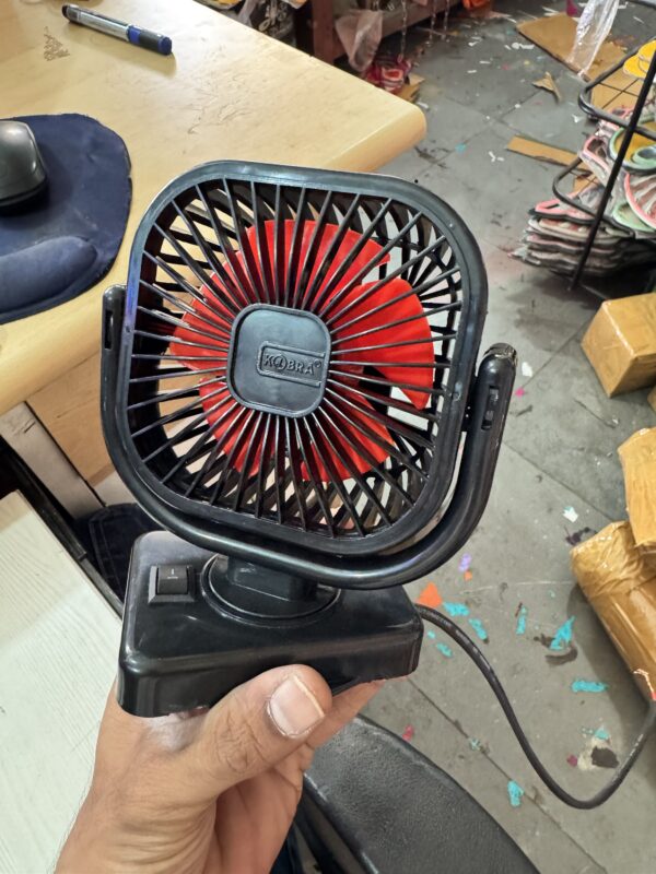Single head copper motor fan / 4” inch fan / { 12 volt } (यह पंखा सिर्फ बैटरी से चलेगा) heavy Quality fan / compact fan / durable fan / small fan /