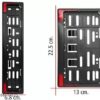 41txfwwjf0l-_ac_aiweblab1006854t4_fmavif_sf10501050_pq64_-jpg Front and Rear Bike Number Plate ABS Frame with Reflector, Black, 30x6.8cm Front and 22.5x13cm Rear, Universal Fit
Sagar's Choice
for "number plate frame"