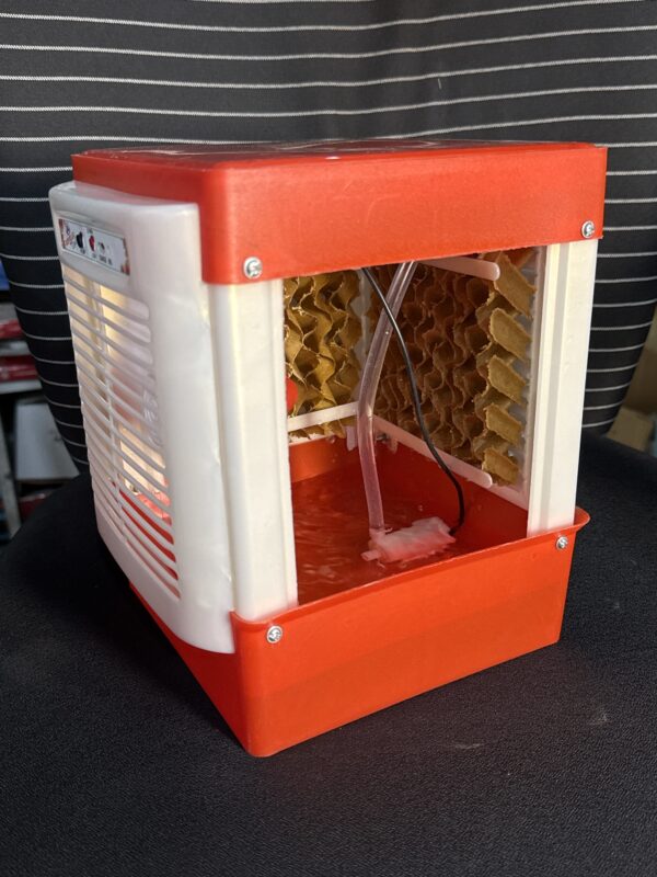 New charging Mini Cooler with water pump, Rechargeable, up to 3/4 hours / honeycomb Pad for better cooling, heavy duty cooler