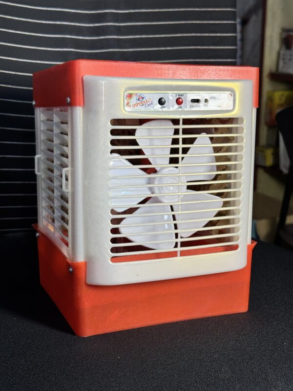 New charging Mini Cooler with water pump, Rechargeable, up to 3/4 hours / honeycomb Pad for better cooling, heavy duty cooler