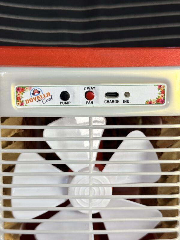 New charging Mini Cooler with water pump, Rechargeable, up to 3/4 hours / honeycomb Pad for better cooling, heavy duty cooler