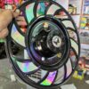 Black Kupa Spin design wheel cap / steel wheel cap / 15” inch size (2 pis inside) ब्लैक स्पिन व्हील कैप 15” इंच साइज में / हेवी क्वॉलिटी 2 पीस आयेगा