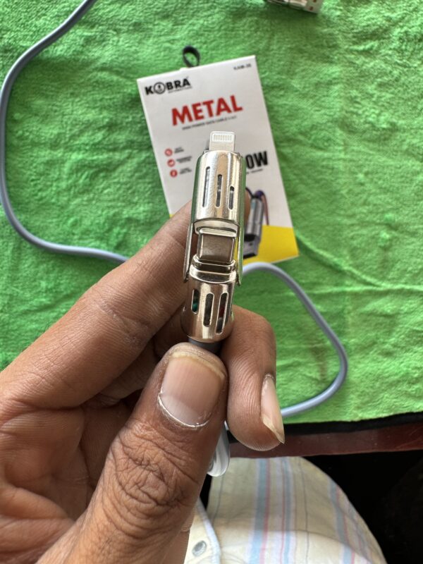 4 in 1 Cable / for mobile, Laptop charging / 140 watt fast transfer / charging cable four in one / 4in1 charging wire