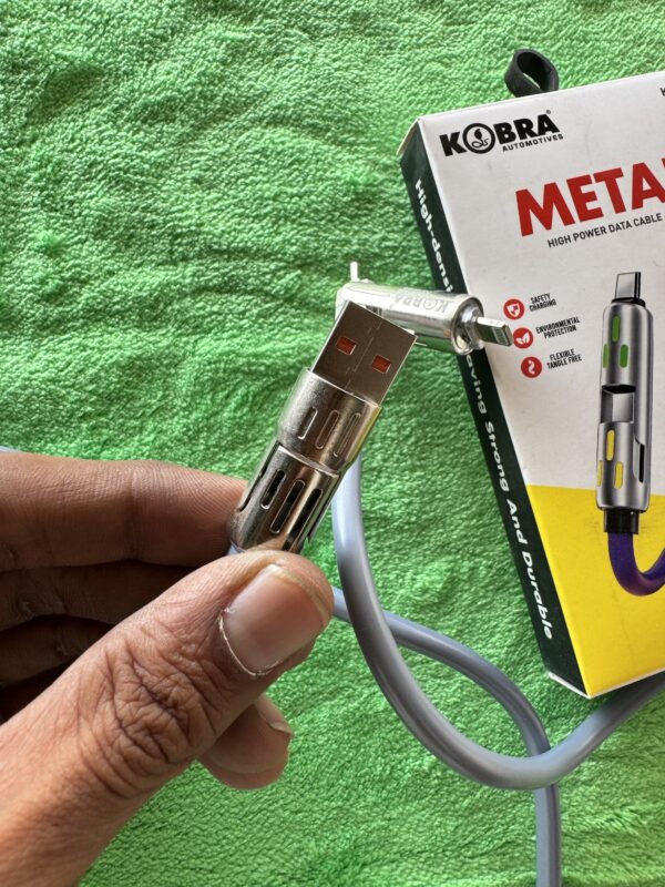 4 in 1 Cable / for mobile, Laptop charging / 140 watt fast transfer / charging cable four in one / 4in1 charging wire