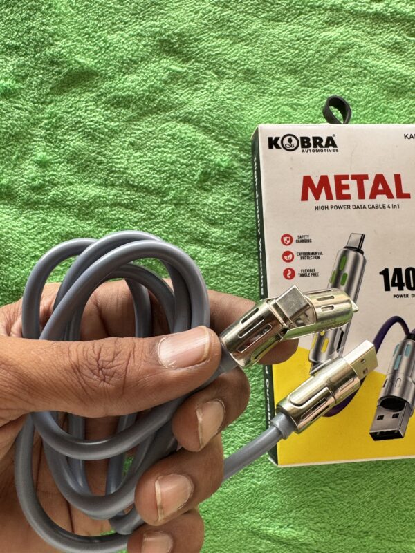 4 in 1 Cable / for mobile, Laptop charging / 140 watt fast transfer / charging cable four in one / 4in1 charging wire