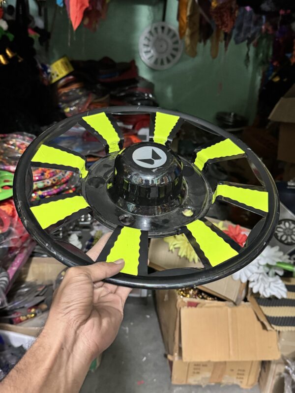 Black kupa wheel cap with Sport Green Colour/ 15” inch wheel size / [2 pis inside] / bolero wheel cap / whil cap / bil cap / bhil cap