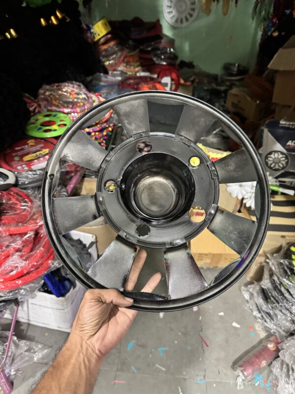 Black kupa wheel cap with Sport Green Colour/ 15” inch wheel size / [2 pis inside] / bolero wheel cap / whil cap / bil cap / bhil cap