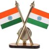 419hukdhejl-_ac_aiweblab1006854t4_fmavif_sf10501050_pq64_-jpg National Flag of India with Watch for Car Dashboard, Gifts, Home, Office, Desk Idol for Decoration of Office (Pack of 1) 4 Inches (Plastic, Multicolor)