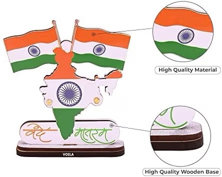 41dycskbffl-_ac_aiweblab1006854t4_fmavif_sf10501050_pq64_-jpg Indian Flag Map Shape With Vande Mataram Encrypted Dual Side For Car Dashboard & Official Purpose