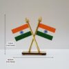 714wdrnfmrl-_ac_aiweblab1006854t4_fmavif_sf10501050_pq64_-jpg Indian National Tiranga Mini Desk Flag Showpiece for Car Dashboard & Office Table | Double-Sided Cross Design with Acrylic Poles & Base | Decorative India Tricolour Flag for Home, Office & Vehicle Interior