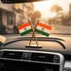 71gfz4vx9l-_ac_aiweblab1006854t4_fmavif_sf10501050_pq64_-jpg Indian National Tiranga Mini Desk Flag Showpiece for Car Dashboard & Office Table | Double-Sided Cross Design with Acrylic Poles & Base | Decorative India Tricolour Flag for Home, Office & Vehicle Interior