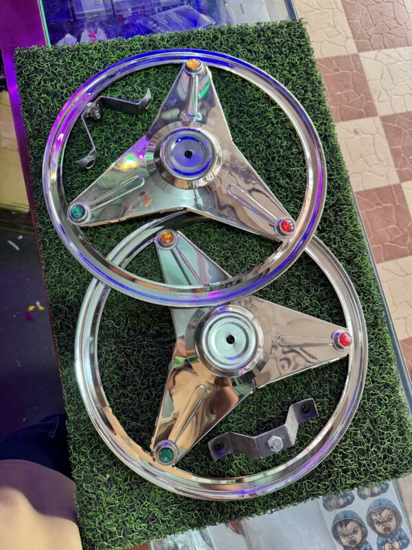 R - 14” inch tyre size wheel cap / steel wheel cap / cp wheel cap / [2 pis 2 पीस आयेगा] / dost wheel cap / dezire wheel cap / tyre wheel steel wheel / with 2 fitting clamps