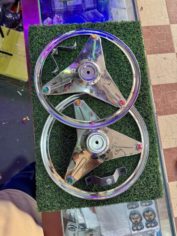 R - 14” inch tyre size wheel cap / steel wheel cap / cp wheel cap / [2 pis 2 पीस आयेगा] / dost wheel cap / dezire wheel cap / tyre wheel steel wheel / with 2 fitting clamps